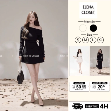 Váy Tiệc Dài Tay Trễ Vai Chảnh Bigsize - Thiết Kế Cưới Đêm Đông, Giá 297.999 VND