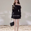 Váy Tiệc Dài Tay Trễ Vai Chảnh Bigsize - Thiết Kế Cưới Đêm Đông, Giá 297.999 VND 2