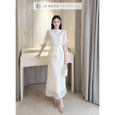 Váy Tiểu Thư LAROSA Chất Tơ Óng Hàn Cao Cấp - Phù hợp Tiệc, Công Sở, Hẹn Hò - 840k
