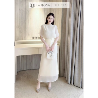 Váy Tiểu Thư LAROSA Chất Tơ Óng Hàn Cao Cấp - Phù hợp Tiệc, Công Sở, Hẹn Hò - 840k