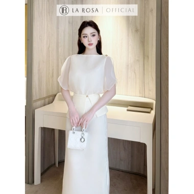 Váy Tiểu Thư LAROSA Chất Tơ Óng Hàn Cao Cấp - Phù hợp Tiệc, Công Sở, Hẹn Hò - 840k