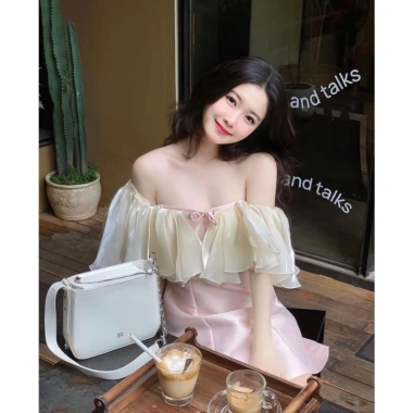 Váy tiểu thư trễ vai viền bèo voan tơ, đầm dự tiệc chữ A xoè, hở vai bánh bèo, kỷ yếu Hàn Quốc SUBA 58k 8 Váy tiểu thư trễ vai viền bèo voan tơ, đầm dự tiệc chữ A xoè, hở vai bánh bèo, kỷ yếu Hàn Quốc SUBA 58k 8