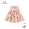 Váy tim hồng xinh cho bé gái 10-22kg - Sát nách, đính nơ, tim nổi - Giá ưu đãi 125.000₫ 6