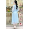 Váy Tơ Hàn MDU2.334 Dáng Tay Dài Nhẹ Nhàng, Lịch Thanh, Giá Ưu Đãi 505.000 VNĐ 6