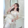 Váy trễ vai bèo tầng dây cổ V2.277 Kymie - Thiết kế thanh lịch, giảm còn 312.000 VND 4