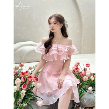 Váy trễ vai bèo tầng dây cổ V2.277 Kymie - Thiết kế thanh lịch, giảm còn 312.000 VND 7 Váy trễ vai bèo tầng dây cổ V2.277 Kymie - Thiết kế thanh lịch, giảm còn 312.000 VND 7