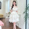 Váy trễ vai bèo tầng dây cổ V2.277 Kymie - Thiết kế thanh lịch, giảm còn 312.000 VND 10