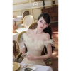 Váy Trễ Vai Dự Tiệc MEDECHILL Dáng Dài Đính Hoa Chiết Eo Tôn Dáng - Chất Liệu Cao Cấp, Giá khuyến mãi 920.000₫ 3