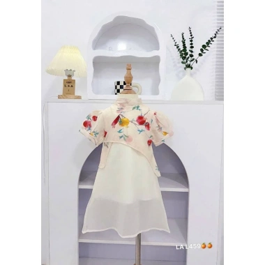 Váy Trung Hoa Cổ Tàu Bé Gái 8-28kg In Hoa Nhẹ Nhàng, Đẹp Dễ Thương - Giá 109.000 4
