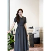 Váy Win V385 cổ bẻ dáng xoè chân xếp ly nữ đi làm công sở thanh lịch giảm còn 350.000₫ 4
