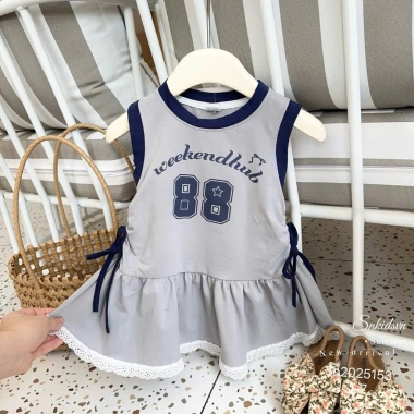 Váy Xinh A19 Bé Gái Ren Rút Nơ Cotton Mềm Mại Size 10‑20kg Giá Ưu Đãi 125k 5