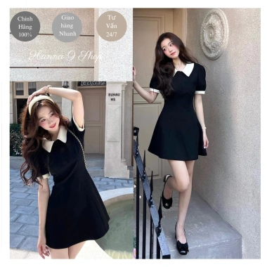 Váy xinh nữ dáng chữ A AA1 phong cách Hàn Quốc, lụa Twill mềm mại thoáng mát 180.000₫