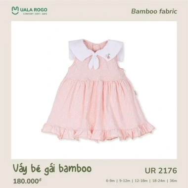 Váy Xô Bamboo Dễ Thương Bé Gái 6-48M 6,5-19kg - Giá 140.000₫, giảm 40.000₫