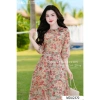 Váy Xòe Dài Tay Công Sở Đa Năng Đính Hoa Vai Tơ Xước Cao Cấp Giá 729.000 VND 2