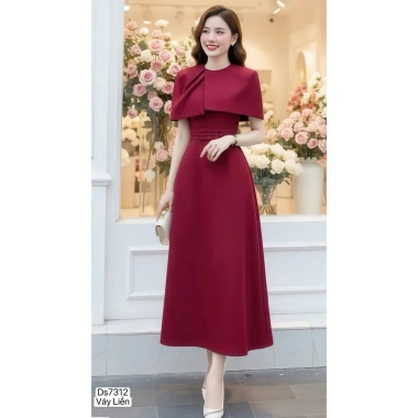 Váy Xòe Đỏ Thiết Kế DVC DS7.312 - Dolce Viva Collection Giá 560.000 VND Giảm Sốc