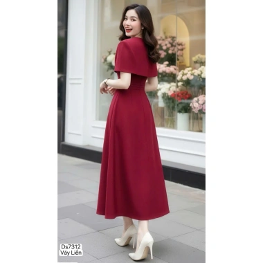 Váy Xòe Đỏ Thiết Kế DVC DS7.312 - Dolce Viva Collection Giá 560.000 VND Giảm Sốc