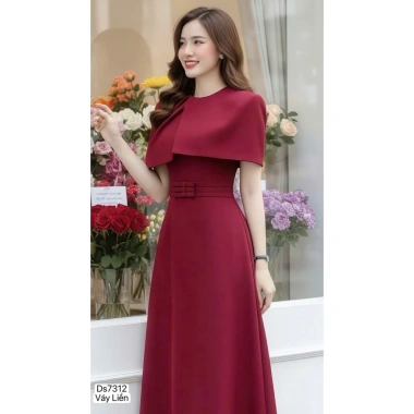 Váy Xòe Đỏ Thiết Kế DVC DS7.312 - Dolce Viva Collection Giá 560.000 VND Giảm Sốc
