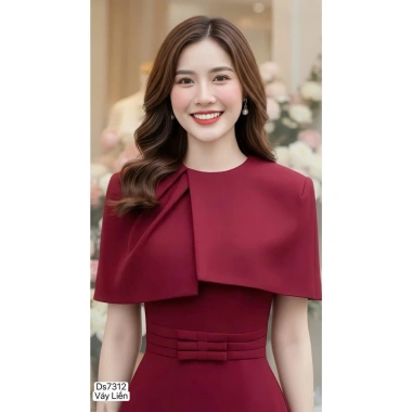 Váy Xòe Đỏ Thiết Kế DVC DS7.312 - Dolce Viva Collection Giá 560.000 VND Giảm Sốc