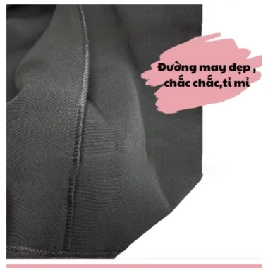 Váy yếm bầu công sở màu đen thiết kế cao cấp, đầm bầu đẹp, không kèm áo 4