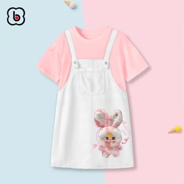 Váy yếm bé gái BabyloveGO Đầm Three chất kaki mềm nhẹ 10‑45kg, giảm 199.000₫ 2