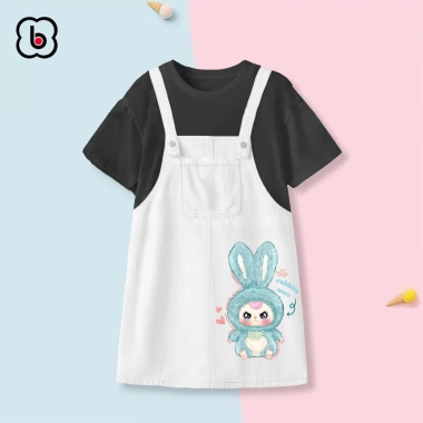 Váy yếm bé gái BabyloveGO Đầm Three chất kaki mềm nhẹ 10‑45kg, giảm 199.000₫ 3