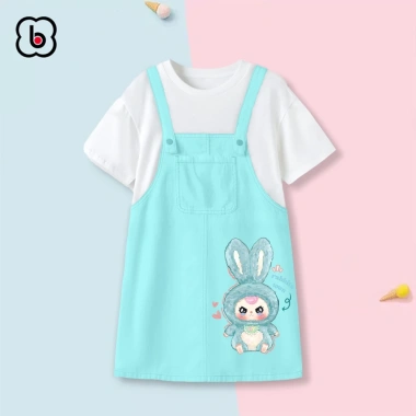 Váy yếm bé gái BabyloveGO Đầm Three chất kaki mềm nhẹ 10‑45kg, giảm 199.000₫ 5