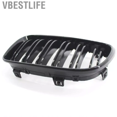 VBESTLIFE 2 Chiếc Màu Đen Bóng Hood Thận Lưới Tản Nhiệt Đua Thay Thế Xe BMW 1-Series E81/E87 2.008-2.011