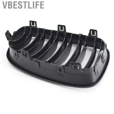 VBESTLIFE 2 Chiếc Màu Đen Bóng Hood Thận Lưới Tản Nhiệt Đua Thay Thế Xe BMW 1-Series E81/E87 2.008-2.011