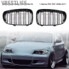 VBESTLIFE 2 Chiếc Màu Đen Bóng Hood Thận Lưới Tản Nhiệt Đua Thay Thế Xe BMW 1-Series E81/E87 2.008-2.011 8