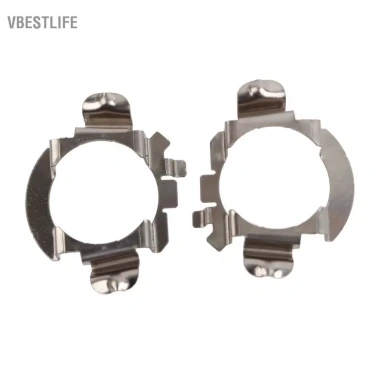 VBESTLIFE 2 Đèn LED H7 Thép Không Gỉ Bạc Giữ Giá Đỡ C240 - Kẹp Phụ Kiện Ô Tô
