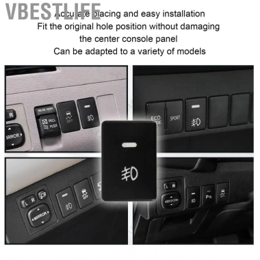 VBESTLIFE 4 Cực 12V Công tắc nút nhấn LED đèn báo nền cho Fog DRL Light Bar - Thích hợp City, Fit, Jazz, HR, Vezel 7 VBESTLIFE 4 Cực 12V Công tắc nút nhấn LED đèn báo nền cho Fog DRL Light Bar - Thích hợp City, Fit, Jazz, HR, Vezel 7