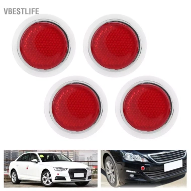 VBESTLIFE 4 Ống Kính Phản Quang Đỏ Trong Suốt – Bền cho Ô Tô & Xe Máy, Giá 88.000₫