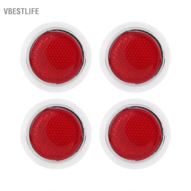 VBESTLIFE 4 Ống Kính Phản Quang Đỏ Trong Suốt – Bền cho Ô Tô & Xe Máy, Giá 88.000₫