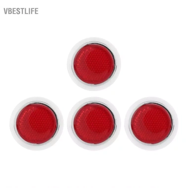VBESTLIFE 4 Ống Kính Phản Quang Đỏ Trong Suốt – Bền cho Ô Tô & Xe Máy, Giá 88.000₫