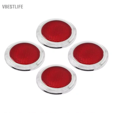 VBESTLIFE 4 Ống Kính Phản Quang Đỏ Trong Suốt – Bền cho Ô Tô & Xe Máy, Giá 88.000₫