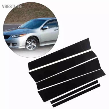 VBESTLIFE 6 miếng Decal Trụ B Đen Bóng PC - Dán Cột Thanh Xe 2.003-2.007, Giá 179.300₫ 3