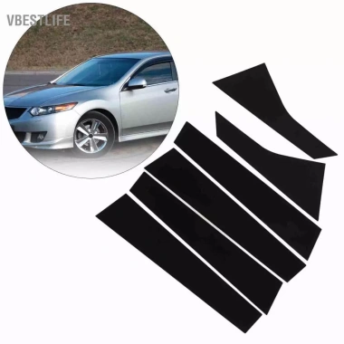 VBESTLIFE 6 miếng Decal Trụ B Đen Bóng PC - Dán Cột Thanh Xe 2.003-2.007, Giá 179.300₫ 6
