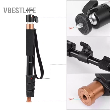 VBESTLIFE Andoer TP-148 Monopod 94.6cm Nhẹ Tải Trọng 5kg Pole Microphone Máy Ảnh 394.900 VND 2