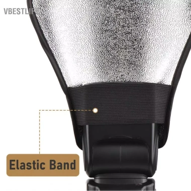 VBESTLIFE Bảng phản xạ flash Bounce màu bạc trắng cho Canon Nikon Sony - Giá ưu đãi 71.500đ