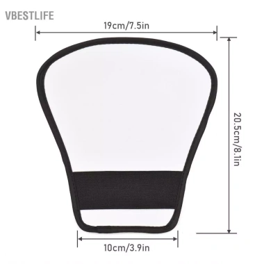 VBESTLIFE Bảng phản xạ flash Bounce màu bạc trắng cho Canon Nikon Sony - Giá ưu đãi 71.500đ