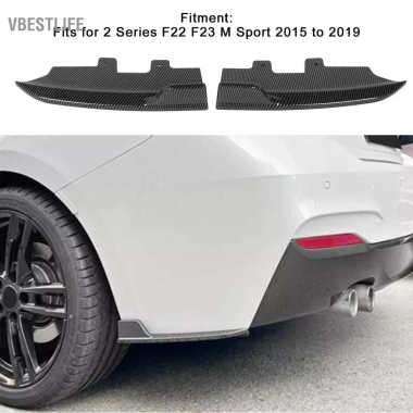 VBESTLIFE Bảo vệ cản sau cho 2 Series F22/F23 Sport 2.015‑2.019 - Lip Splitter Body Kit Aerodynamic Đen sáng giảm giá 21%