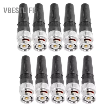VBESTLIFE Bộ chuyển đổi nam BNC ổn định cao, 10 chiếc, kết nối video máy ảnh, hiệu suất vượt trội, giá 100.100₫