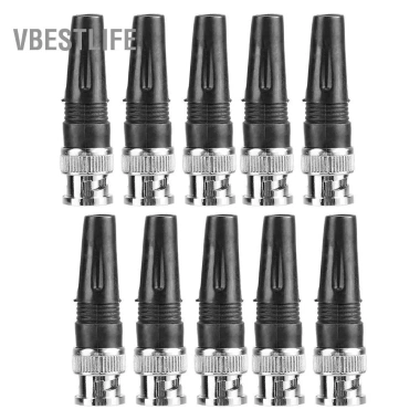 VBESTLIFE Bộ chuyển đổi nam BNC ổn định cao, 10 chiếc, kết nối video máy ảnh, hiệu suất vượt trội, giá 100.100₫