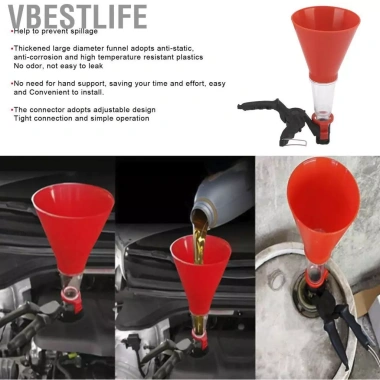 VBESTLIFE Bộ phễu dầu Akozon ABS - Kẹp điều hợp điều chỉnh đa năng, giảm giá 203.500đ