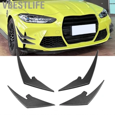 VBESTLIFE Bohemia Splitter 4pcs ABS - Spoiler Canards Đen Bóng cho M3 M4 G80-G83 2