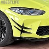 VBESTLIFE Bohemia Splitter 4pcs ABS - Spoiler Canards Đen Bóng cho M3 M4 G80-G83 3