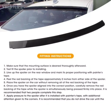 VBESTLIFE Cánh lướt đen bóng cho BMW 3 Series F30/F80 & M3 2.013‑2.019 – Tăng lực xuống, lắp nhanh, chống ăn mòn 4 VBESTLIFE Cánh lướt đen bóng cho BMW 3 Series F30/F80 & M3 2.013‑2.019 – Tăng lực xuống, lắp nhanh, chống ăn mòn 4