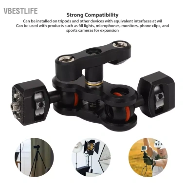 VBESTLIFE Cánh tay ma thuật Ballhead 1/4 inch Xoay 180 độ Đèn DSLR 413.600 VND 7 VBESTLIFE Cánh tay ma thuật Ballhead 1/4 inch Xoay 180 độ Đèn DSLR 413.600 VND 7
