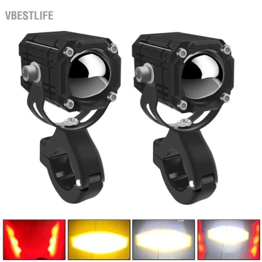 VBESTLIFE Đèn LED 12.000LM 2 chiếc – 4 chế độ, chống nước, xe máy, tải, rơ moóc
