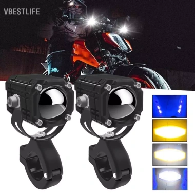 VBESTLIFE Đèn LED 12.000LM 2 chiếc – 4 chế độ, chống nước, xe máy, tải, rơ moóc